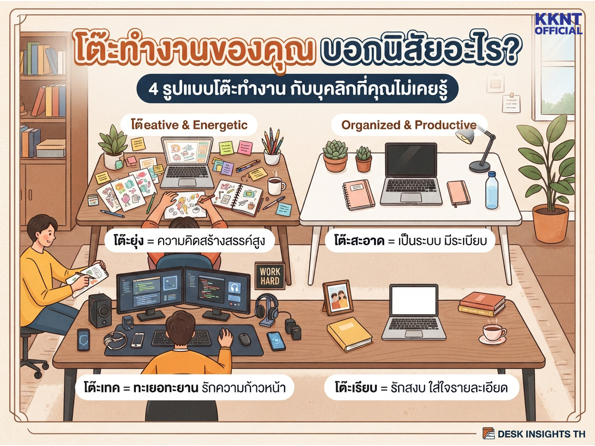 โต๊ะทำงานของคุณ บอกนิสัยอะไร?