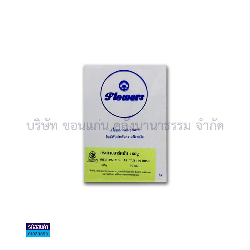 กระดาษอาร์ตมัน 160G. A4(50ผ.)