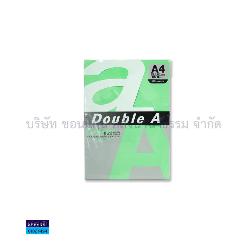 กระดาษถ่ายเอกสาร AA BUSH(เขียว) 80G. A4(100ผ.)