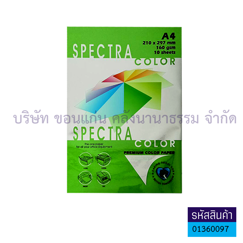 กระดาษทำปก SPECTRA สี 160G. A4(10ผ.)(1X50)