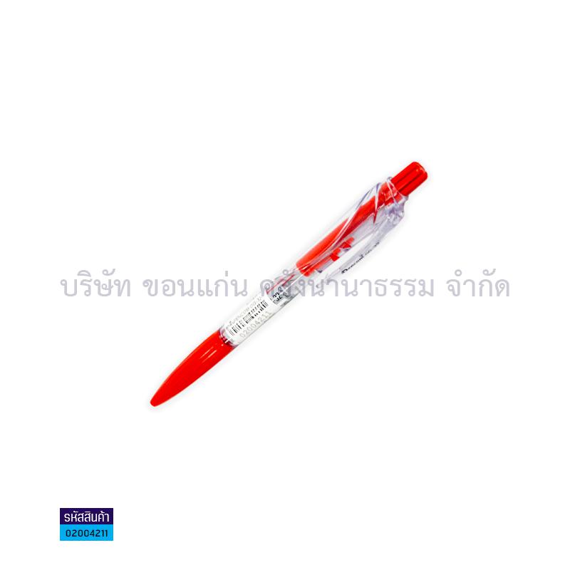 ปากกาลูกลื่นกด PENCOM OG-32 แดง 0.5มม. ด้ามใส(1X50)