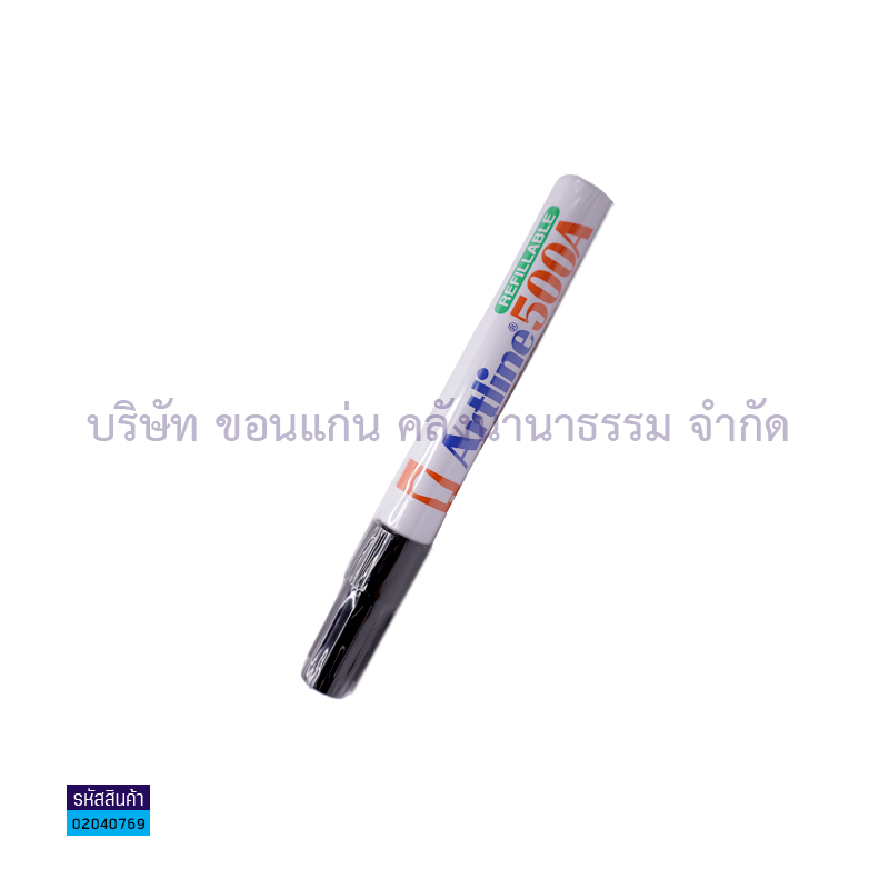 ปากกาไวท์บอร์ดปากกลม ARTLINE EK-500A ดำ(1X12)