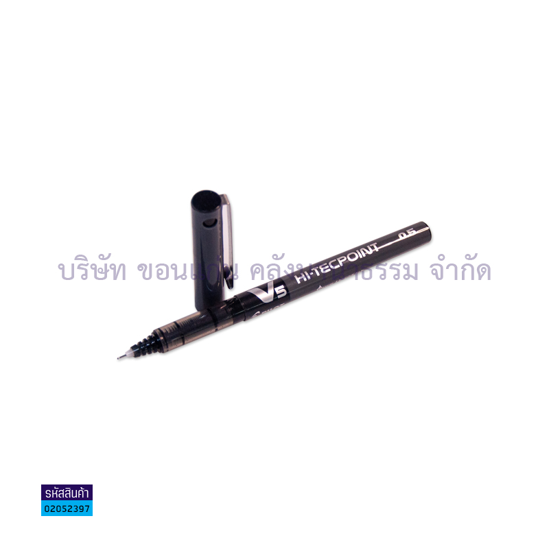 ปากกาหมึกซึม PILOT BXRT-V5 HI-TECPOINT ดำ 0.5มม.(1X12) 