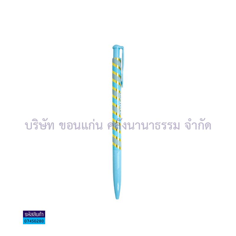 ปากกาลูกลื่นกด FASTER#919 นง. 0.38มม.ลายสก๊อต(1X12)