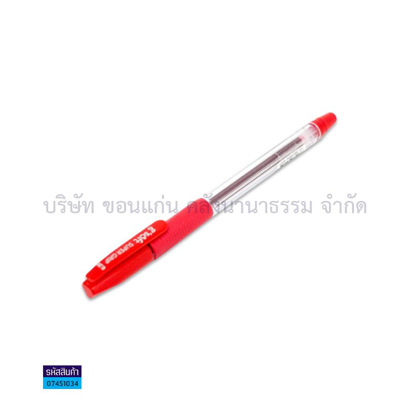 ปากกาลูกลื่น G'SOFT SUPER GRIP แดง 0.28มม.(1X12) - สน.