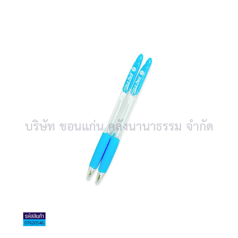 ปากกาลูกลื่นกด&nbsp;GOLDPOINT#076&nbsp;นง.&nbsp;0.5มม.&nbsp;ใสยางสีหวาน(1X50)