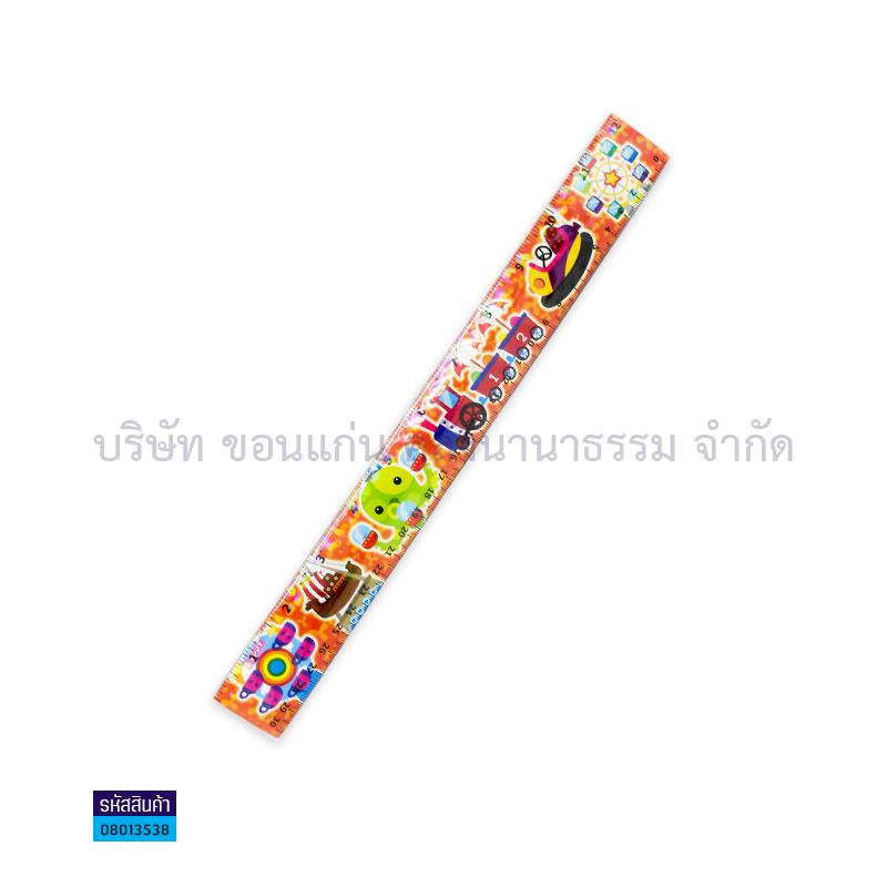 ไม้บรรทัด สติกเกอร์เลเซอร์ 30ซม.(1X12)