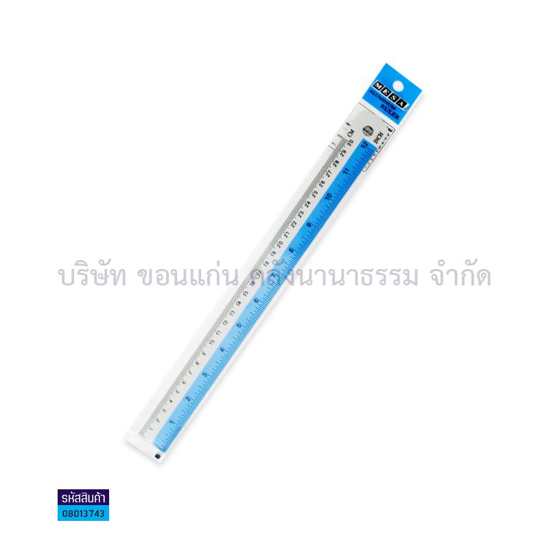 ไม้บรรทัดอลูมิเนียม AR-12 30ซม.คาดสี(1X12)