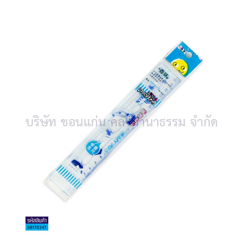 ไม้บรรทัด DC-9805 20ซม.+เพลทวงกลม(1X90)