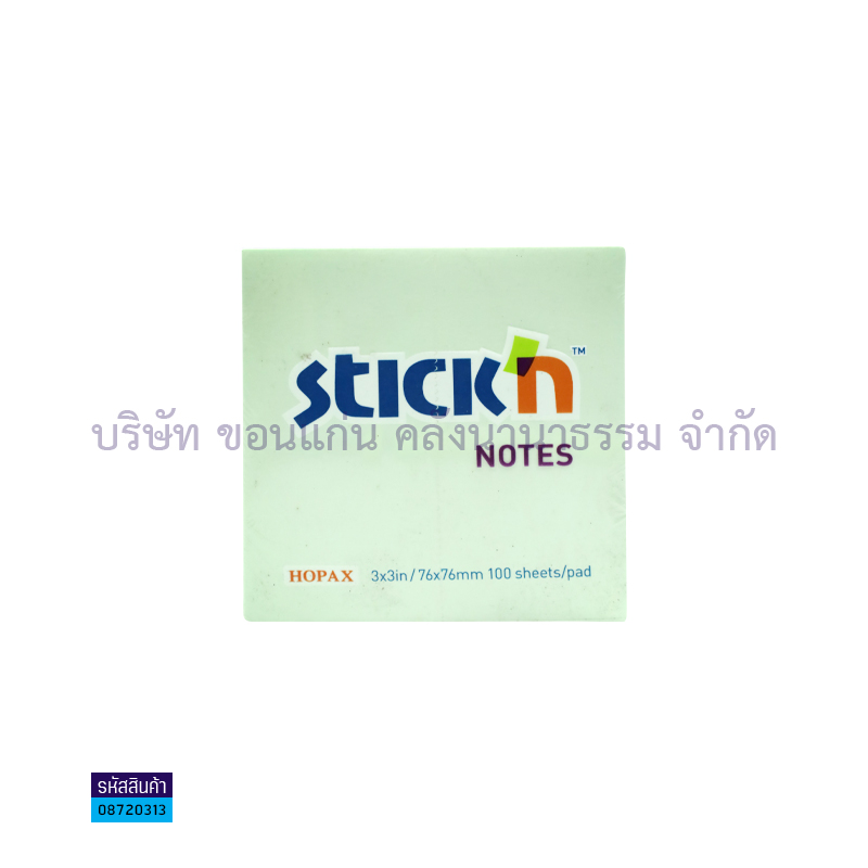 กระดาษโน๊ต(POST IT) STICK#21150 เขียว(3X3")(1X12)