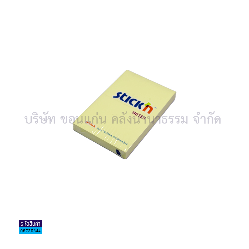 กระดาษโน๊ต(POST IT) STICK#21006 เหลือง(2X3")(1X12)