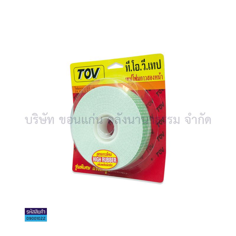 เทปโฟมกาว2หน้า TOV 5ม.(1X12)