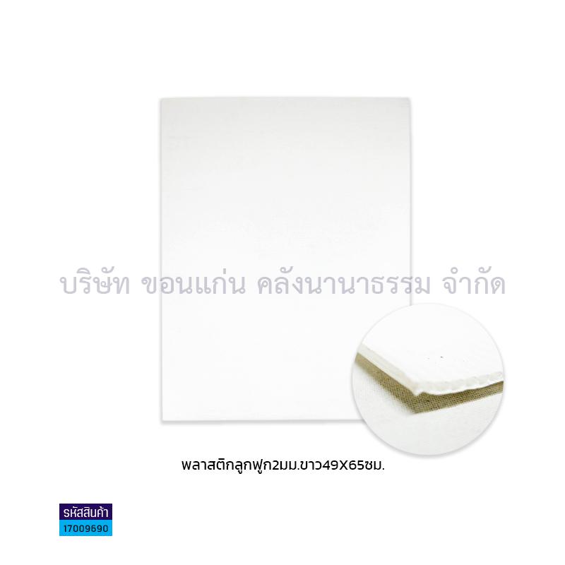 ฟิวเจอร์บอร์ด ขาว 2มม. S(49X65ซม.)(พลาสติกลูกฟูก)