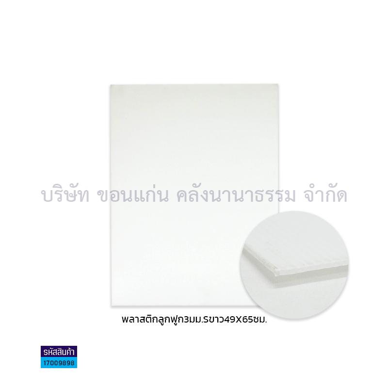 ฟิวเจอร์บอร์ด ขาว 3มม. S(49X65ซม.)(พลาสติกลูกฟูก)