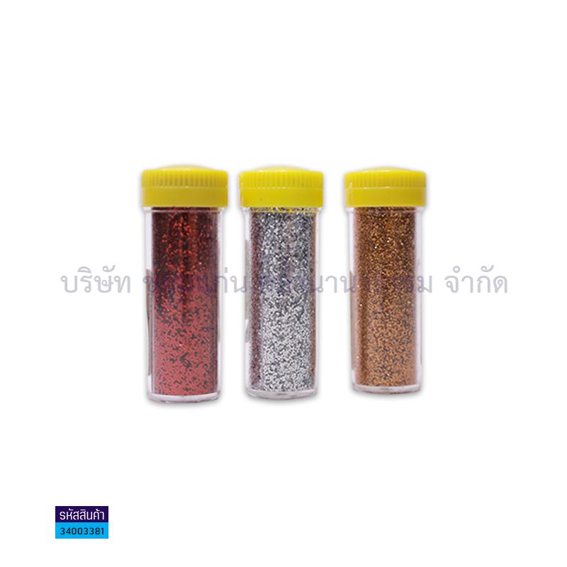 กากเพชรหยาบPVC สี 3ก. เล็ก(1X12)