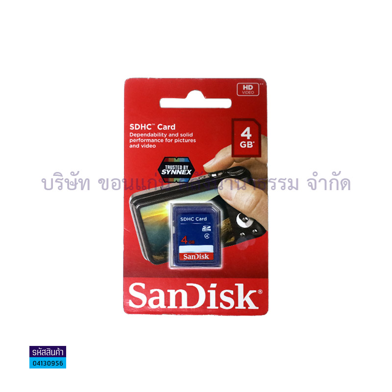 SD CARD SANDISK CLASS4 4GB.