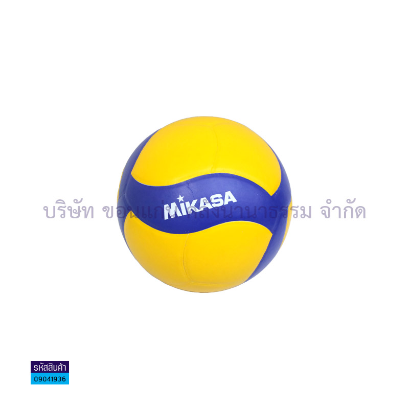 ลูกวอลเลย์บอลหนังอัดPVC MIKASA V390W เหลือง+นง.(1X50)