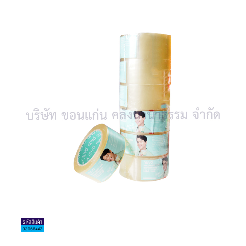 เทปติดกล่องOPP NUVO สีใส(2"X100หลา)(1X60)