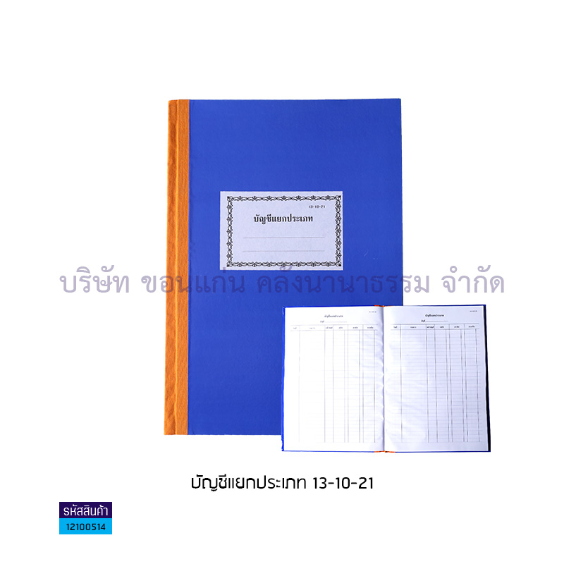 บัญชีแยกประเภท 13-10-21